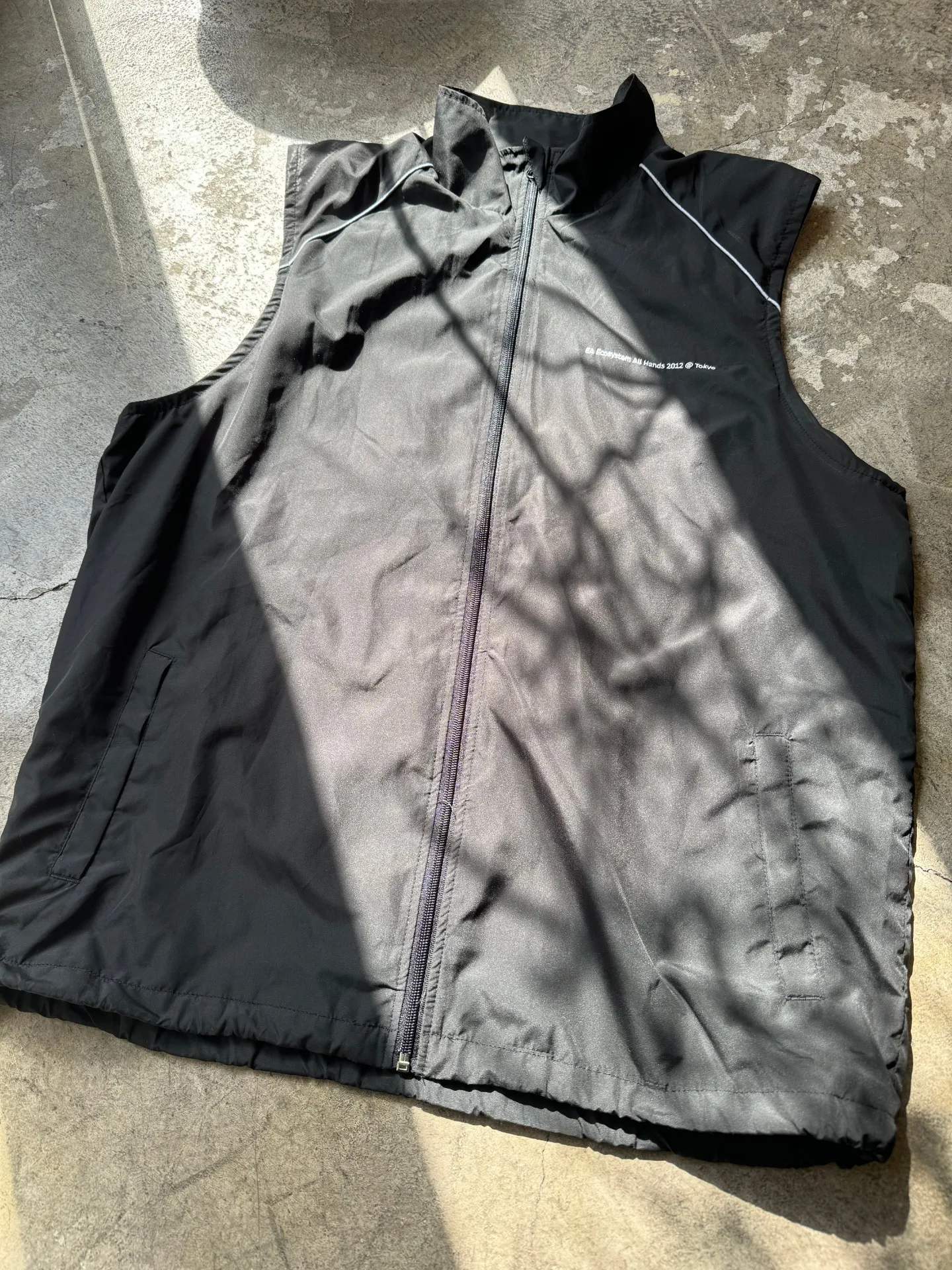 リメイク ジャケットをベストに